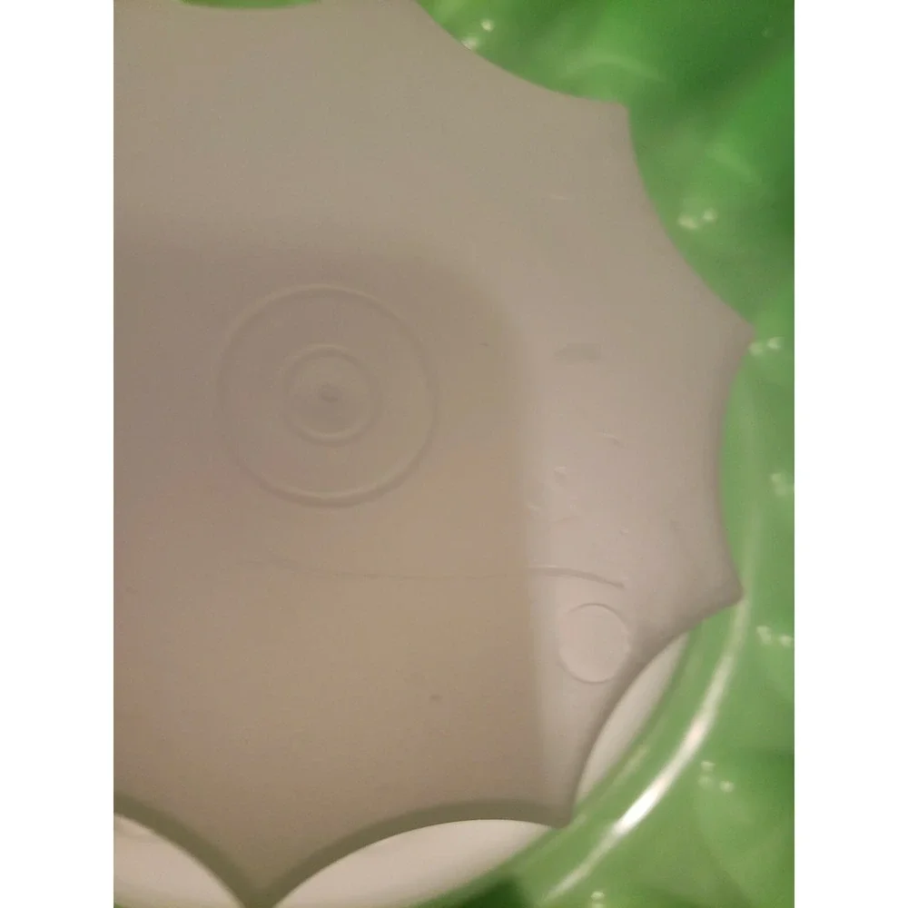 Vintage Tupperware mint‎ green 3 piece gelatin Jello Ice Ring Mold 9 x 4